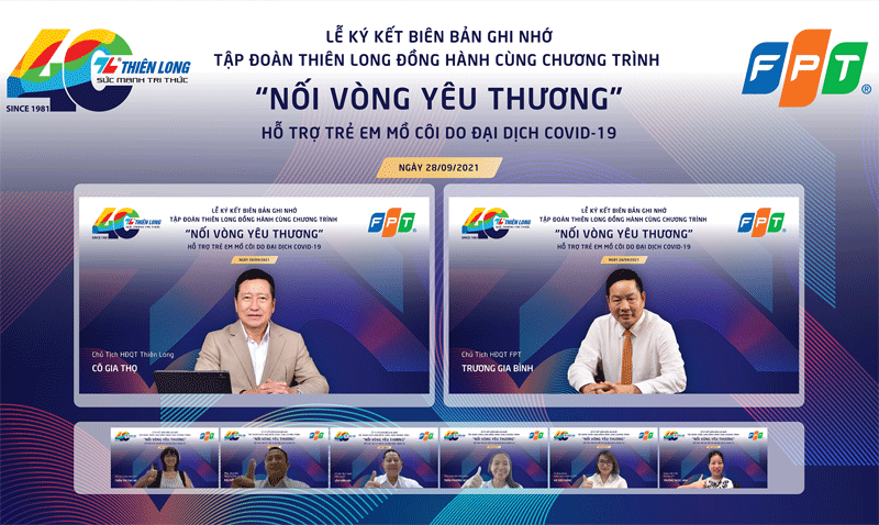 Thiên Long đồng hành cùng FPT nuôi dạy 1000 trẻ mất cha mẹ vì đại dịch