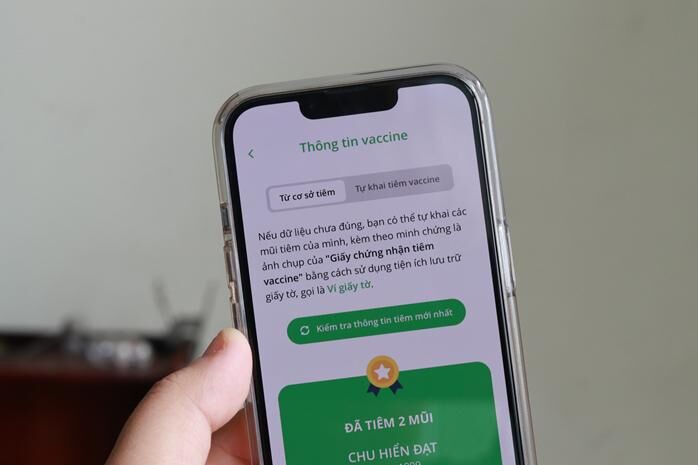 Phiên bản PC-Covid trên iOS bổ sung tính năng tự khai tiêm vắc xin