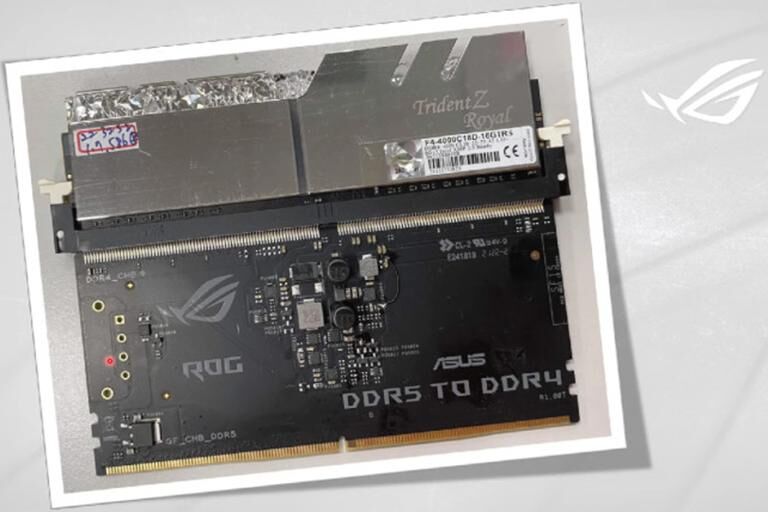 Asus giới thiệu bộ điều hợp hỗ trợ lắp DDR4 vào bo mạch chủ DDR5