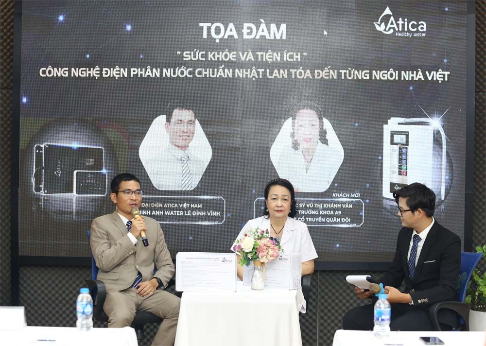 Tọa đàm máy tạo nước ion kiềm Atica