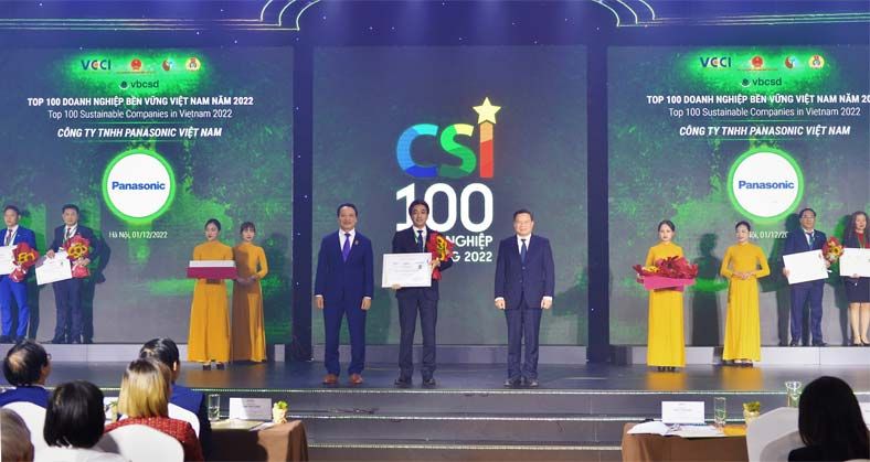 Panasonic Việt Nam được vinh danh trong Top 100 Doanh nghiệp Bền vững