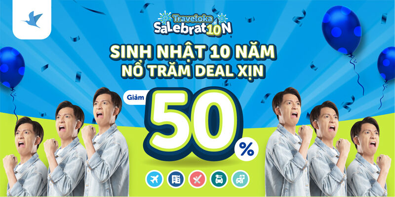 Kỷ niệm 10 năm ra mắt, Traveloka tung hàng loạt ưu đãi đặc biệt