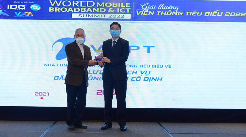 VNPT được vinh danh “Nhà cung cấp dịch vụ Băng thông rộng cố định” tiêu biểu 2022