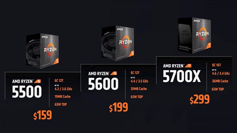 AMD công bố dòng CPU Ryzen 5000 và 4000 mới giá hấp dẫn