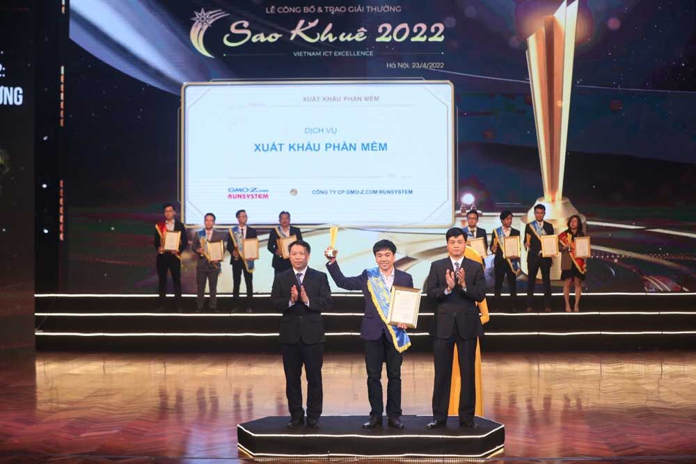 GMO-Z.com RUNSYSTEM nhận danh hiệu Sao Khuê năm thứ 6 năm liên tiếp