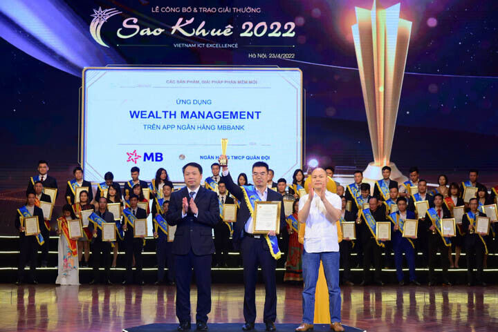 Ứng dụng đầu tư tài chính Wealth Management trên App MBBank đạt giải Sao Khuê 2022