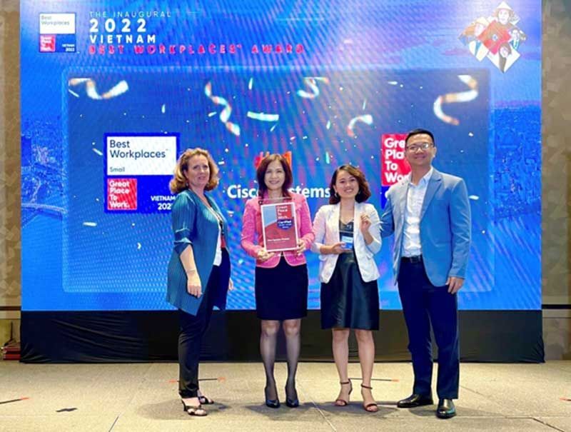 Cisco được xếp hạng Nơi làm việc tốt nhất Việt Nam năm 2022