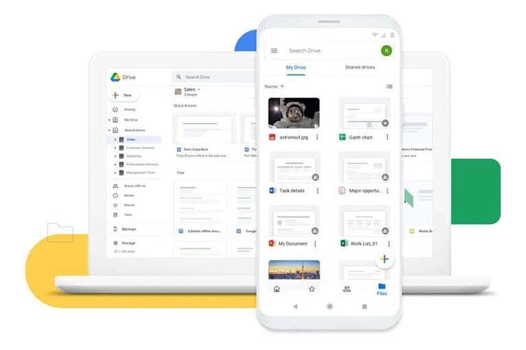 Google Drive hỗ trợ phím tắt để sao chép và dán tập tin