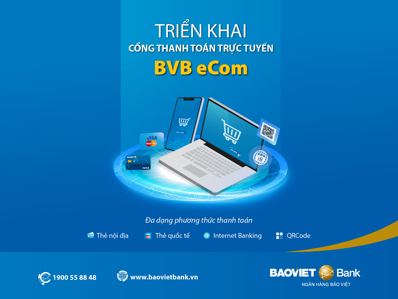 BAOVIET Bank triển khai cổng thanh toán trực tuyến BVB eCom