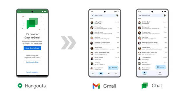 Hangouts sẽ dừng hoạt động vào tháng 11/2022
