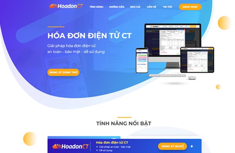 Hệ thống Hóa đơn điện tử CT được phép cung cấp dịch vụ