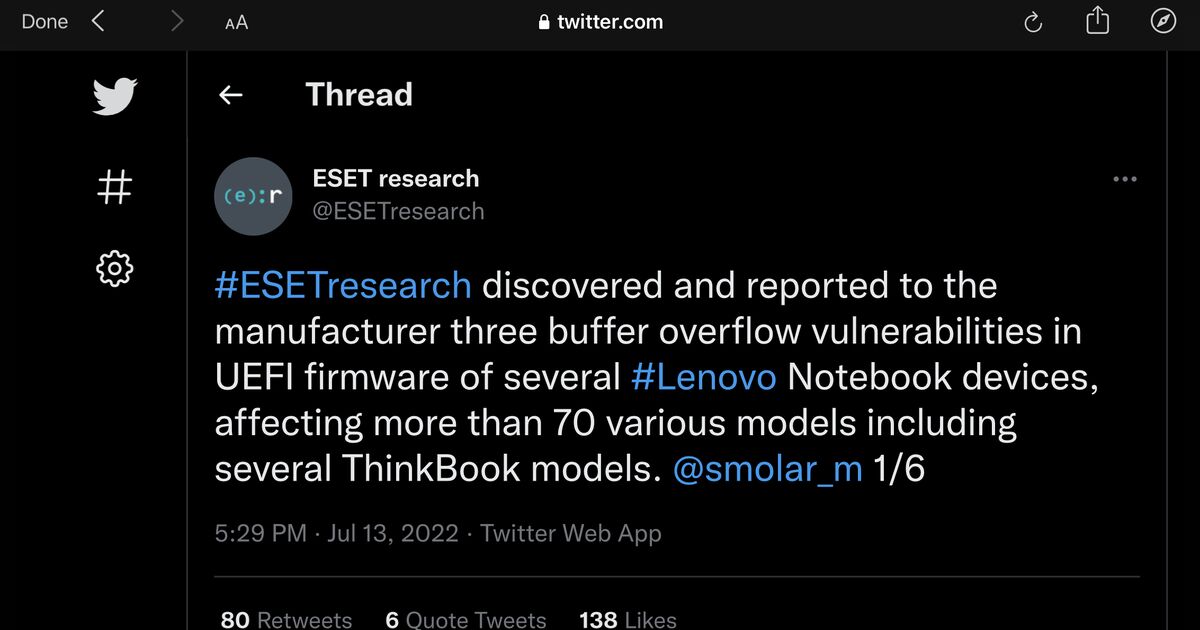 Lenovo vá lỗ hổng trong 70 mẫu laptop đang bán trên thị trường