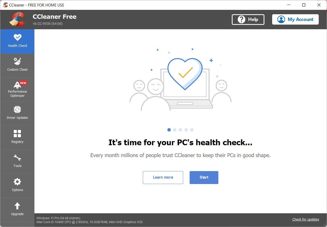 CCleaner hỗ trợ quét ứng dụng Windows Store