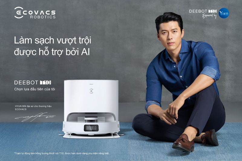 ECOVACS ra mắt robot hút bụi, lau nhà DEEBOT T10 tích hợp công nghệ AI