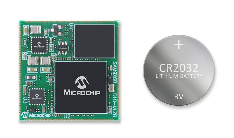 Microchip đưa bộ vi xử lý hệ thống SAM9X60D1G-SOM "lên kệ"