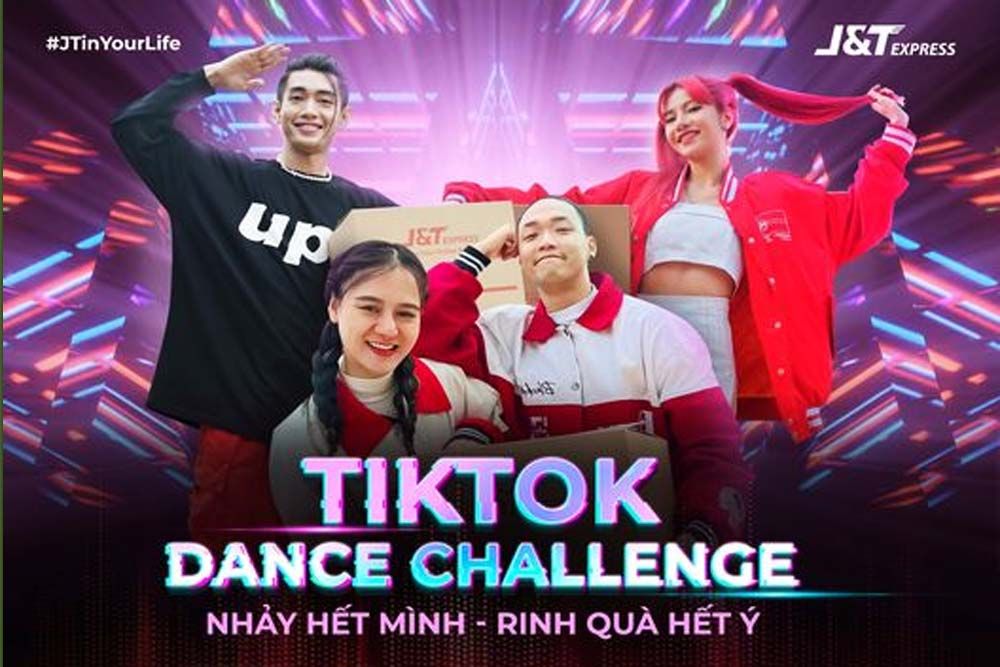 J&T Express hướng đến những người dùng trẻ trung trên nền tảng Tiktok