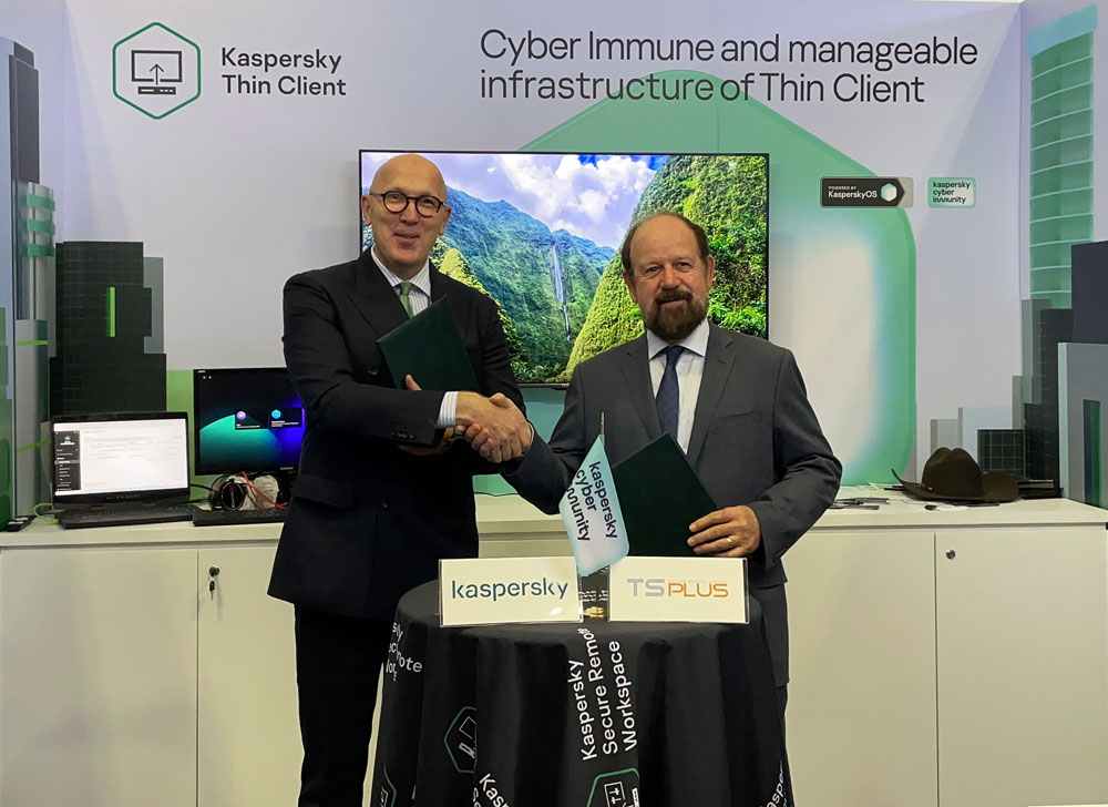 Kaspersky và TSplus hợp tác về Miễn dịch Không gian mạng