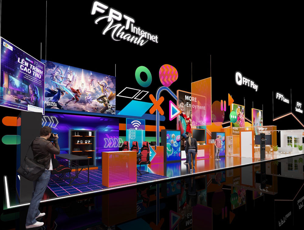 Không gian triển lãm FPT Techday 2023