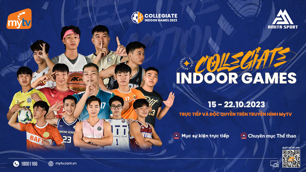 MyTV độc quyền phát trực tiếp giải đấu Collegiate Indoor Games 2023