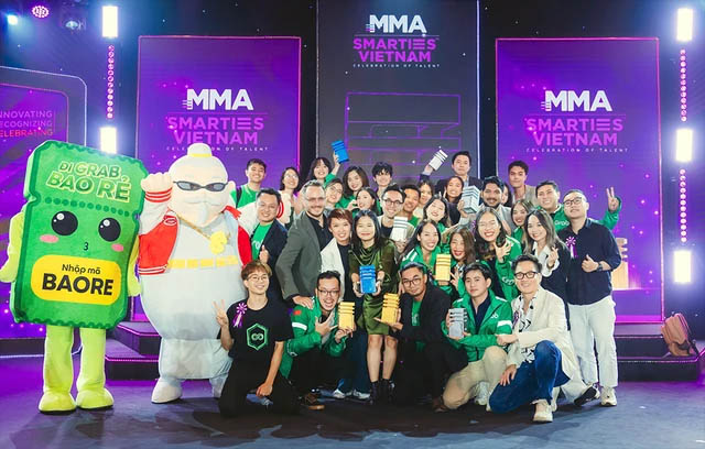 Grab bội thu giải thưởng tại Smarties Vietnam 2023