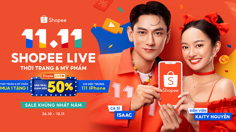 Shopee tung loạt ưu đãi qua chuỗi livestream siêu sale 11 ngày