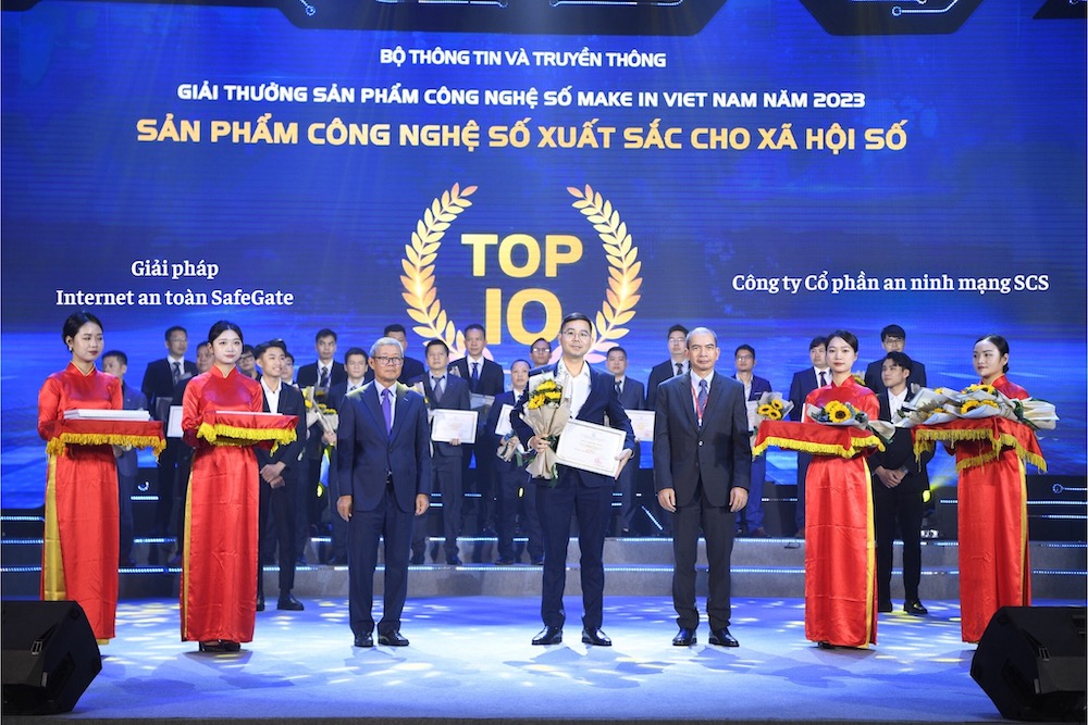 Giải pháp SafeGate đạt giải thưởng sản phẩm công nghệ số xuất sắc Make in Viet Nam 2023