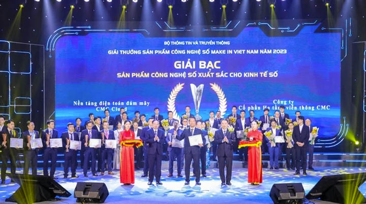 CMC Cloud giành giải Bạc sản phẩm Make in Vietnam 2023 xuất sắc cho kinh tế số