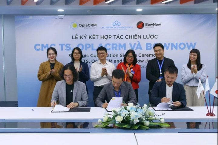 CMC TS hợp tác chiến lược với OplaCRM và Bownow