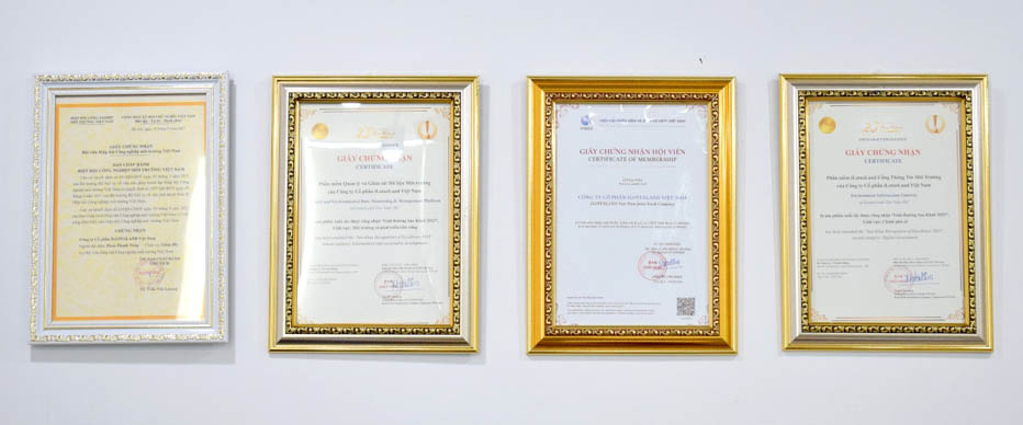 Giấy chứng nhận giải pháp phần mềm quan trắc iLotusLand
