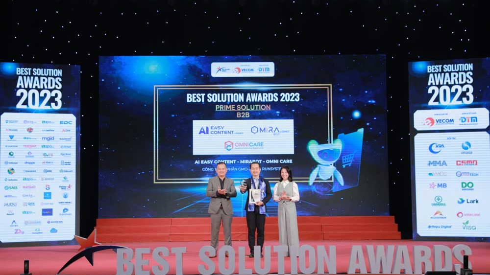 Bộ giải pháp AI của GMO-Z.com RUNSYSTEM đạt giải Best Solution Awards 2023