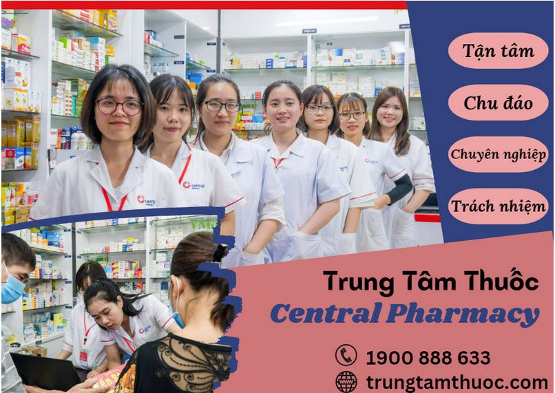 Nhân viên nhà thuốc Central Pharmacy luôn nỗ lực phục vụ sức khỏe mọi người