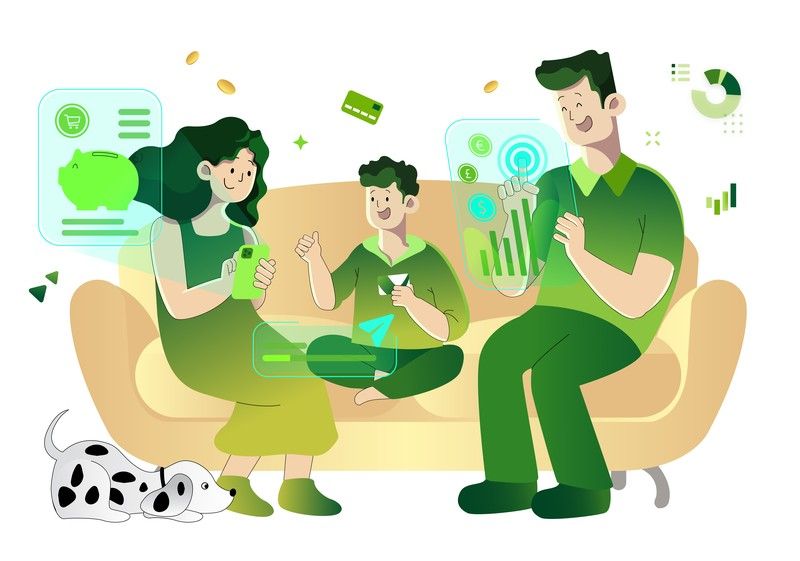 Miễn phí phát hành thẻ phụ đối với gói gia đình VCB Family
