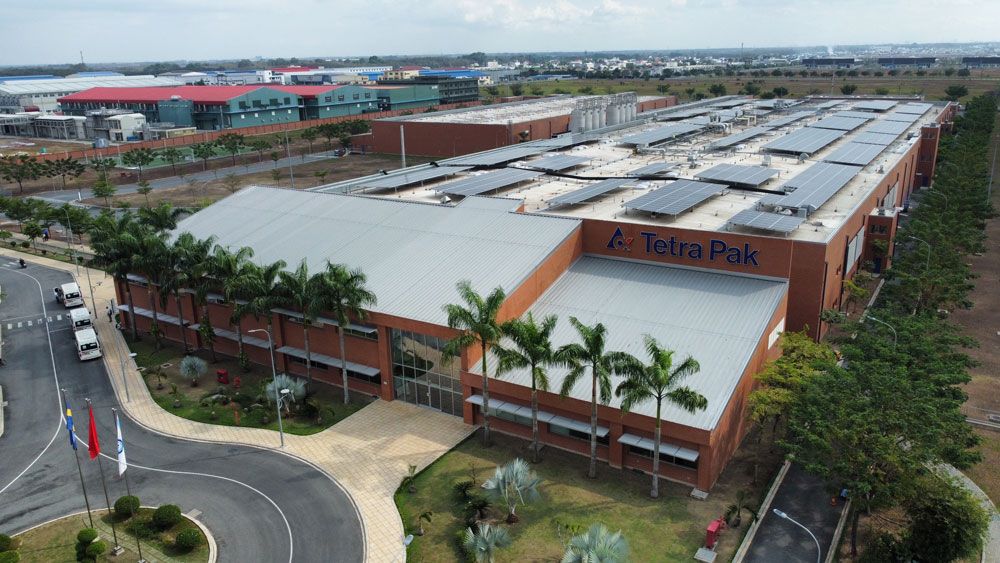 Nhà máy Tetra Pak tại Bình Dương phủ xong gần 5.900m2 tấm quang năng