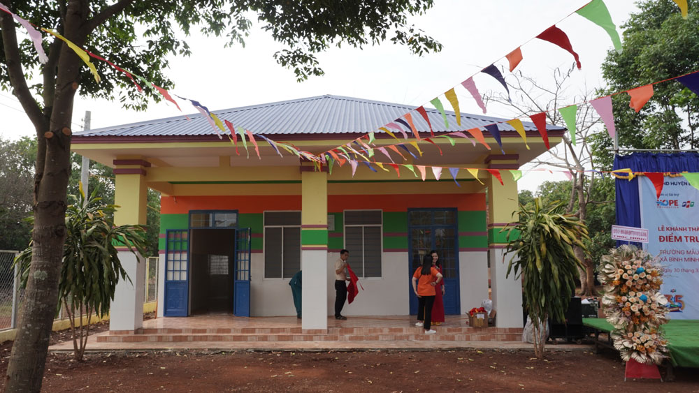 Tập đoàn FPT và Quỹ Hy Vọng khánh thành điểm trường mầm non tại Bình P