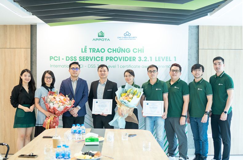 CMC Cyber Security trao chứng chỉ bảo mật PCI DSS cho Appota
