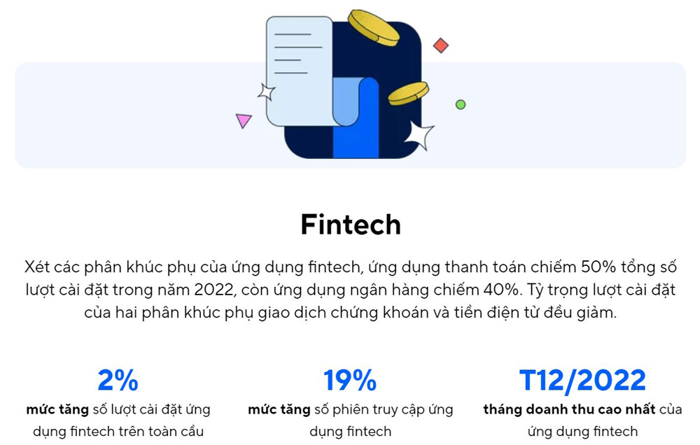 Xu thế thương mại điện tử, fintech và game nhìn từ lượt tải app
