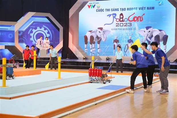 Đại học Công nghiệp Hà Nội là nhà vô địch Robocon Việt Nam 2023