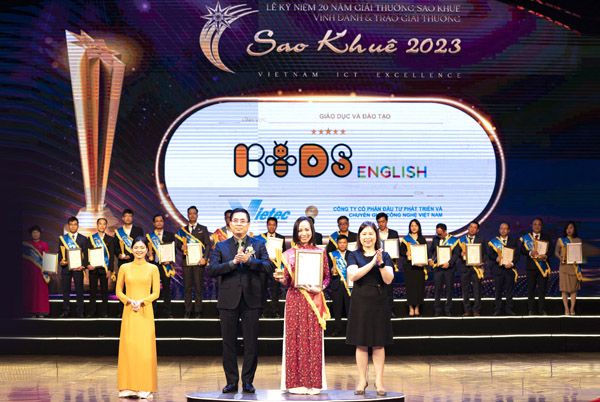 KIDSEnglish khẳng định vị trí trong lĩnh vực công nghệ giáo dục với Giải thưởng Sao Khuê 2023
