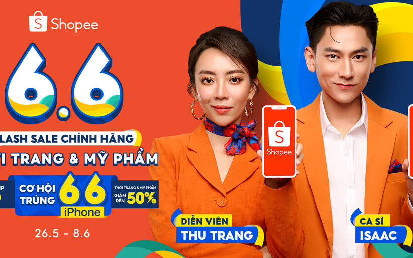 6.6 Flash Sale Chính Hãng: Shopee gia tăng ưu đãi, miễn phí vận chuyển