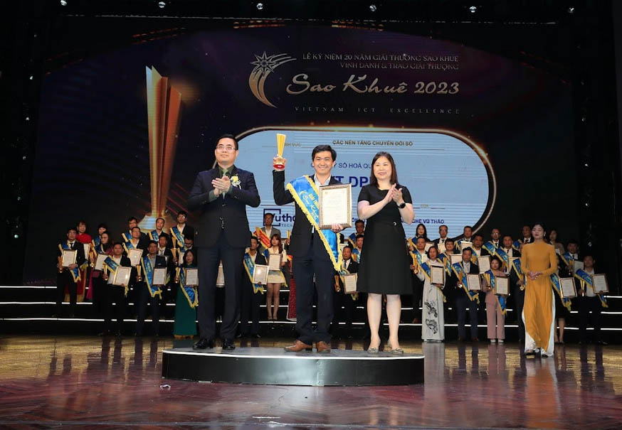Vũ Thảo Technology nhận giải Sao khuê 2023 với sản phẩm DPM – Số hóa quy trình nghiệp vụ