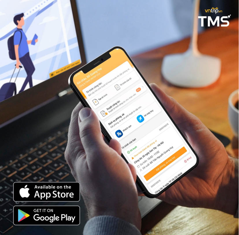 Ứng dụng Vntrip TMS