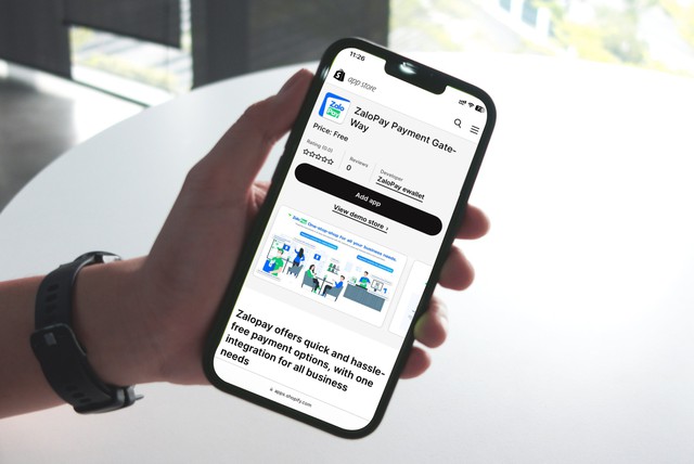 ZaloPay mở cổng thanh toán trên Shopify