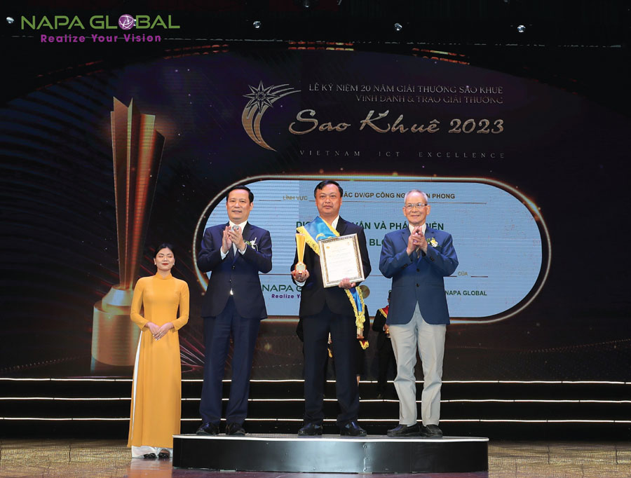 NAPA đạt giải thưởng Sao Khuê 2023 cho dịch vụ tư vấn và phát triển giải pháp công nghệ