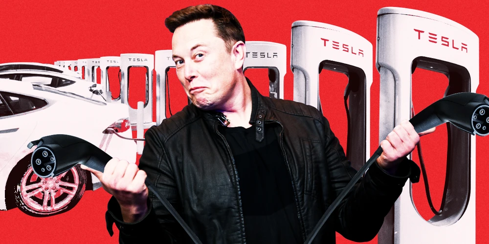 trạm sạc xe điện Tesla