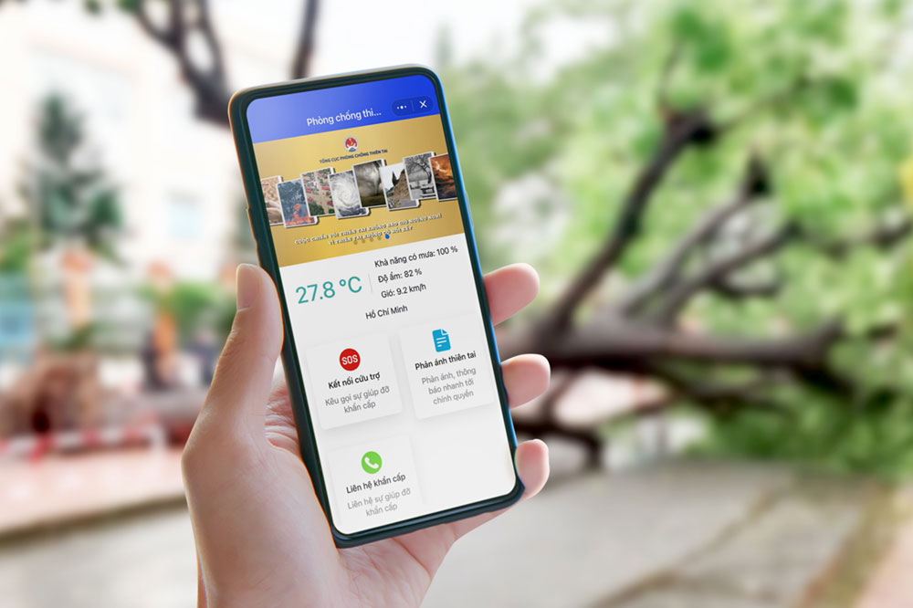 Ra mắt mini app hỗ trợ người dân phòng chống thiên tai