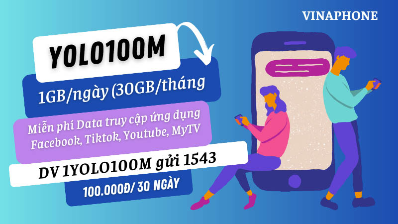 Gói cước YOLO100M của VinaPhone: Chỉ sợ hết pin, không lo hết mạng