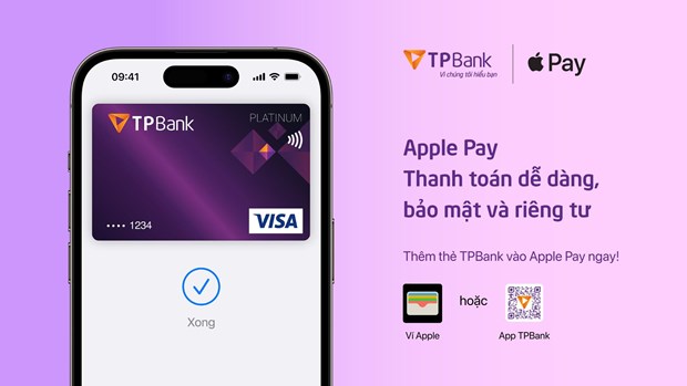 TPBank liên kết Apple Pay thêm tiện ích thanh toán dễ dàng, bảo mật