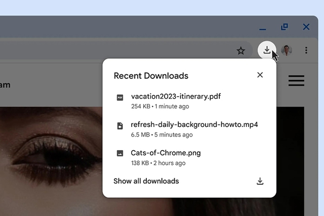 Trình duyệt Google Chrome loại bỏ thanh tải xuống