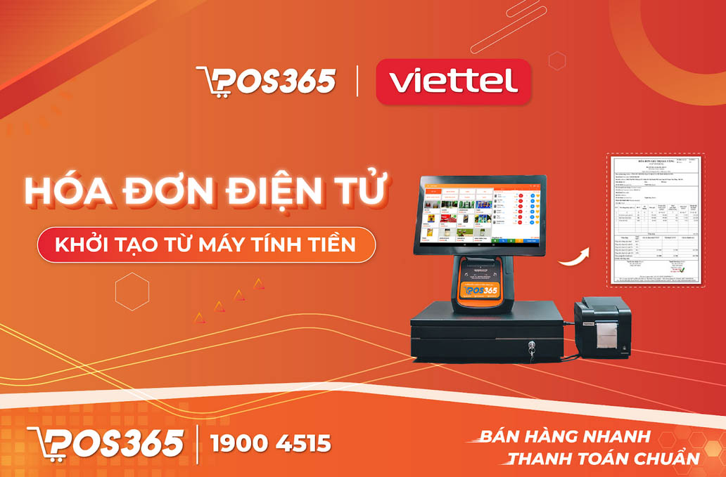 POS365 cung cấp tính năng xuất hoá đơn điện tử khởi tạo từ máy tính tiền