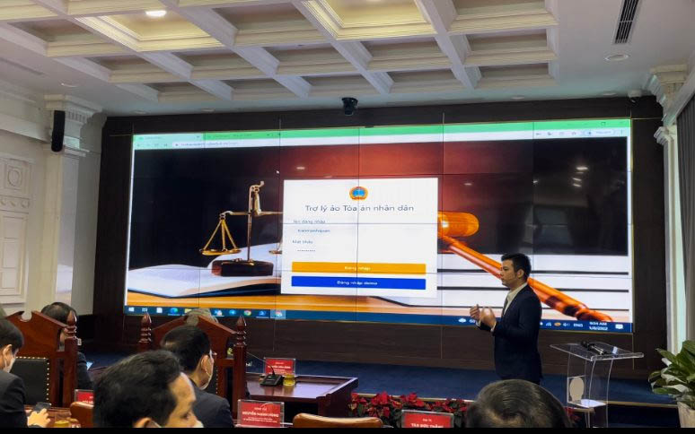 Hệ thống Tòa án Việt Nam thử nghiệm trợ lý ảo pháp luật